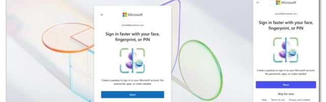 Microsoft accounts will push you to ditch passwords and use a passkey