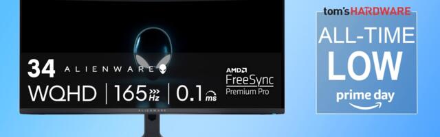 Alienware's 34-inch QD-OLED gaming monitor dips below $500 for Black Friday — QHD 165Hz monitor hits all-time low pricing