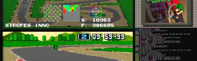 AI is learning how to play Super Mario Kart on a real SNES – it’s already better than many of us and you can watch it learn live