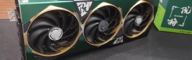 Nvidia's flagship RTX 4090 gets a green and gold makeover