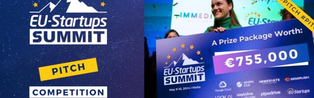 Final chance to apply for the finals of our big Pitch Competition at this year’s EU-Startups Summit