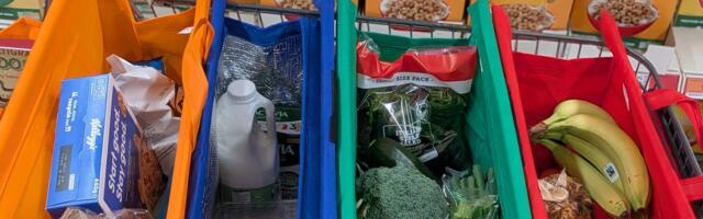These Hanging, Reusable Grocery Bags Blow My Old Floppy Totes Away