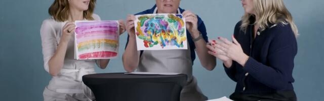 Conan OBrien and Rose Byrne doing art therapy goes hilariously off the rails