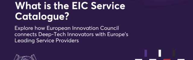 Your next client could be Europe’s next unicorn: Join the EIC Service Catalogue
