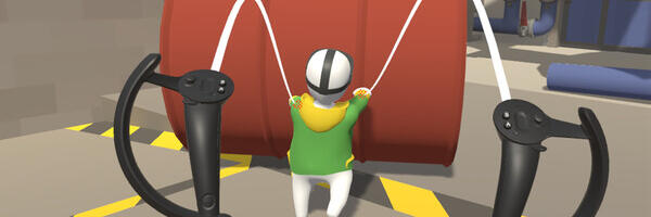 Soon you'll be able to fling around the klutzy schlub in Human Fall Flat on VR