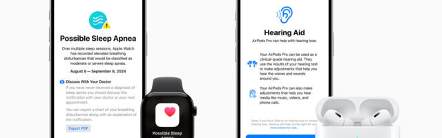 Sleep apnea and hearing aid features coming to Apple products