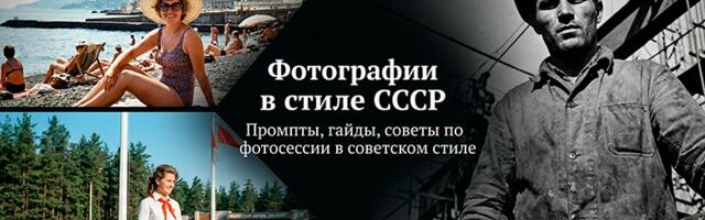 Создание фото в стиле СССР в нейросети: 32 промпта для ретро-фотосессии в советском стиле