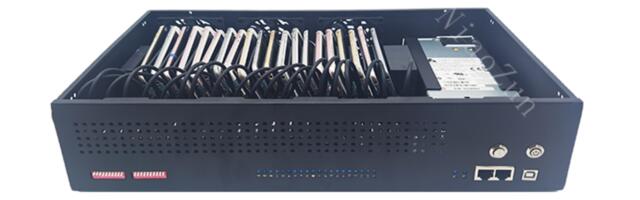 You can run 420 Apple iPhone smartphones using a 42U rack full of these phone farm boxes - who needs power PCs when you can recycle old mobiles?