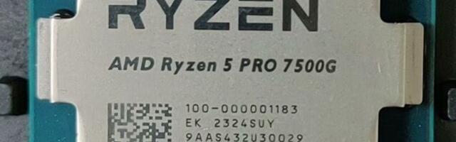 Mysterious Ryzen Pro 7000G CPUs imply AMD's last-minute decision to change model numbers — Ryzen 3 Pro 7300G and Ryzen 5 Pro 7500G pose for the camera