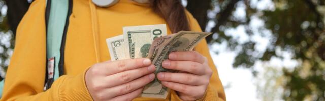 My 17-year-old has her first job. She's learning how to save, and I charge her for rides to work.