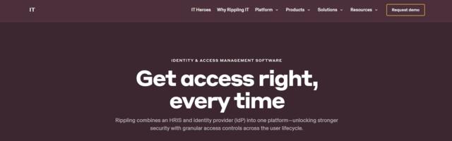 Rippling IT IAM solution review