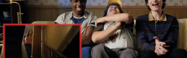 The grownup Stranger Things cast rewatching Season 1 together is a fun time