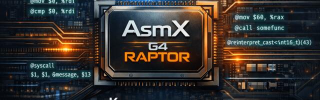 AsmX G4 Raptor: Как мы сделали ассемблер нативным токеном и избавились от боли inline asm