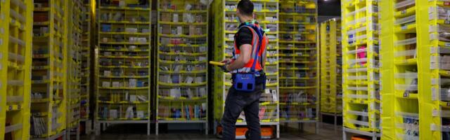 Amazon is on a mission to optimize warehouse work. Its latest test puts wearable devices on support staff.