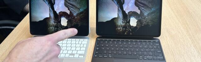 iPad Pro 2024 hands-on: How the new 'nano-texture glass' looks next to one without it