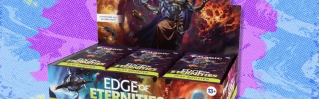 The Magic: The Gathering Edge of Eternities Play Booster Box has dropped below market price on Amazon
