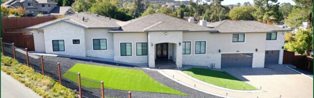 2-year-old estate home on 1 acre with more than 6,686 square feet and primarily single-story living