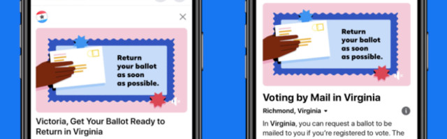 Facebook and Instagram will pin vote-by-mail explainers to top of feeds