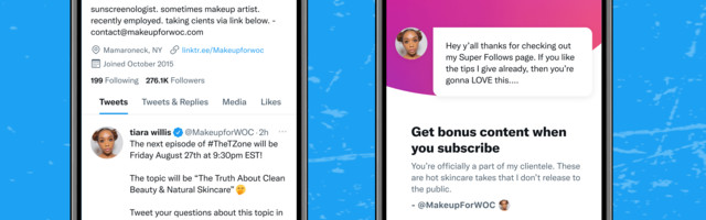 Twitter adds Super Follows for creators to monetize content