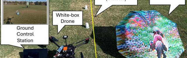 California scientists 'FlyTrap attack' on DJI drones demonstrated — patterned umbrellas lure autonomous drones close enough to be captured or even induced to crash