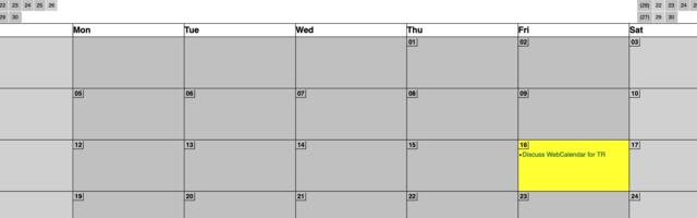 WebCalendar made it easier for me to track my schedule
