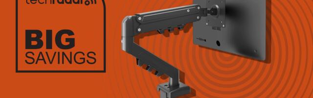 I’m a big fan of FlexiSpot’s single monitor arm for freeing up desk space, and it’s just $30 in Amazon’s Spring Sale