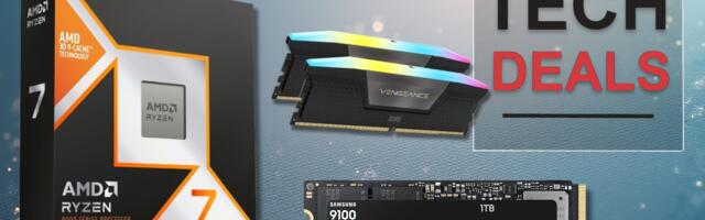 Save $210 on this 9800X3D bundle that includes 32GB of Corsair Vengeance RAM and a 1TB Samsung 9100 Pro SSD — start your AM5 build for just $979 and get a free power supply