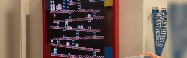 Raspberry Pi 5 powered 'wall arcade' features a big, low-res RGB LED matrix display