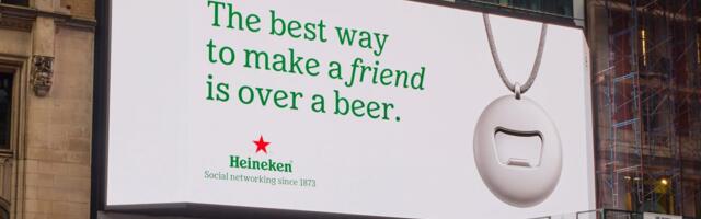 New Yorkers defaced subway ads for Friend's AI wearable. Then Heineken joined the fray with a cheeky billboard.