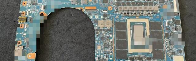 Alleged images of the long-awaited Nvidia N1/N1X SoC surface on laptop motherboard — board features 128 GB of LPDDR5X memory alongside 8+6+2 phase VRM