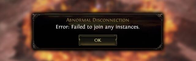 Path of Exile 2 Failed to join any instances error explained