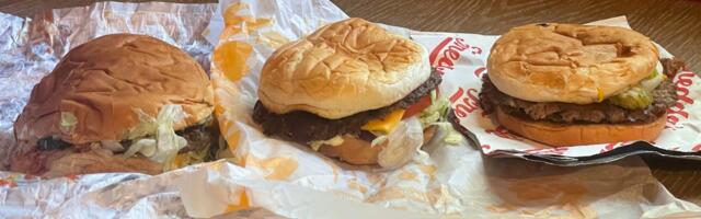 I ordered burgers at Culver's, Freddy's, and Sonic. The best was also the cheapest.