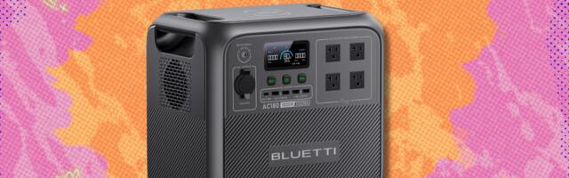 Stay prepared with the Bluetti AC180 Portable Power Station for its lowest price ever