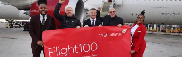 Jetliner crosses the Atlantic powered by tallow, waste fats