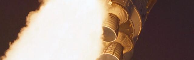 Stunning close-up footage shows NASA’s moon rocket roaring to space