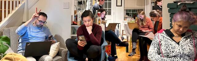 I hosted an 'admin night' party to tackle boring tasks with my friends. We dressed comfortably, ate snacks, and fed off each other's productivity.