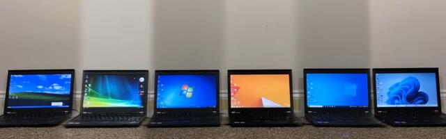 Speed test pits six generations of Windows against each other — Windows 11 placed dead last across most benchmarks, 8.1 emerges as unexpected winner in this unscientific comparison