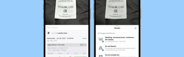 iOS 17 Photos App Can Tell You What Those Confusing Laundry Symbols Mean