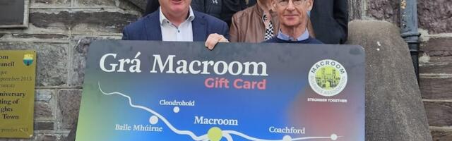 Commission-free Grá Macroom Gift Card expected to generate €500,000 in ‘shop local’ sales annually