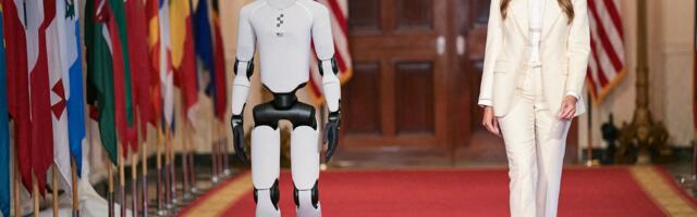 'The robots are here' — Melania Trump walks alongside creepy humanoid at White House summit like it’s the most normal thing in the world