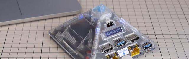 M5Stack AI Pyramid charms with translucent, RGB infused tetrahedral shell and $199 price tag — but it is far more of an edge-AI appliance than a mini-PC