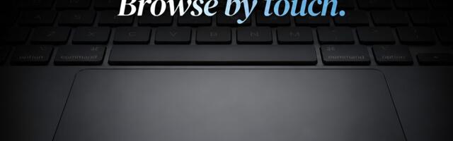 A clever Mac lets you feel vibrations through the trackpad when you click a link or button