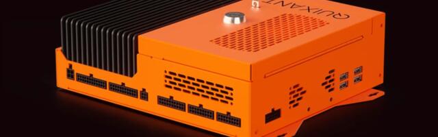 This orange silent mini PC will bring its AMD Ryzen Pro 8000 APU to a casino slot machine near you very soon - with more ports than we've ever seen on such a device