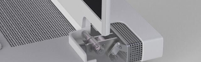 Laptop ODM Wistron 'Hinge Auto-Extension' Dynamic airflow concept aims to increase gaming laptop cooling performance with displaced external heat module