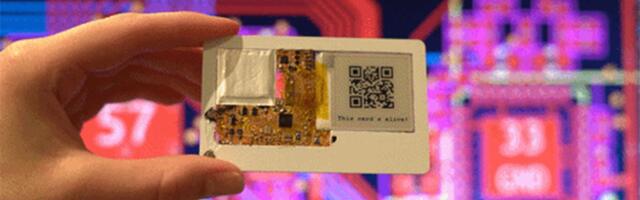 Tiny credit card computer includes eInk screen and is just 1mm thick — Muxcard is powered by the ESP32-C3 microcontroller