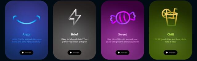 You can now make Alexa’s AI personality more friendly, blunt, or chilled out