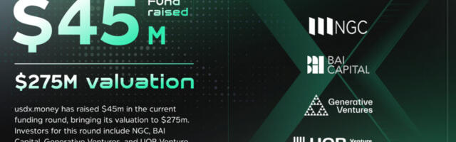 usdx.money Secures $45m New Financing at $275m Valuation