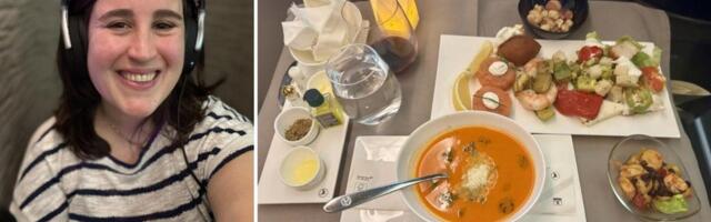 I flew Europe's best airline for business class and food. The seat wasn't fully private but I liked the 'flying chef.'