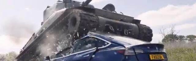 WWII Vet Destroys Tesla With a Tank: ‘We’ve Crushed Fascism Before and We’ll Crush it Again’