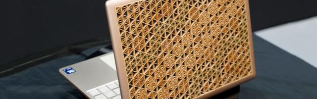 Fujitsu celebrates 50 million laptops produced with one-off exquisite kumiko wooden lid model